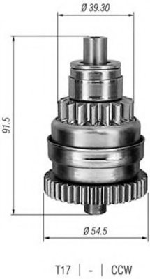 MAGNETI MARELLI 940113020230 Pinion, starter